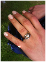 Kari's wedding and engagement rings